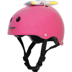 Защитный шлем Wipeout Neon Pink с фломастерами