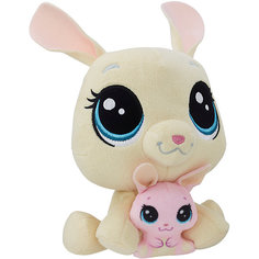 Мягкая игрушка Littlest Pet Shop "Плюшевые парочки" Vanilla Velvetears и Bijou Velvetears, 16 см Hasbro