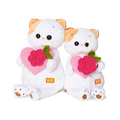 Мягкая игрушка Budi Basa Кошечка Ли-Ли с розовым сердечком, 27 см