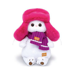 Мягкая игрушка Budi Basa Кошечка Ли-Ли в меховой шапке, 27 см