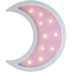 Светильник настенный Ночной лучик «Лунный месяц», розовый