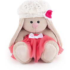 Мягкая игрушка Budi Basa Зайка Ми в розовой юбке с белым беретом, 15 см