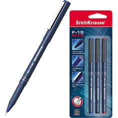 Набор капиллярных ручек Erich Krause F-15 3 цвета, 3 шт