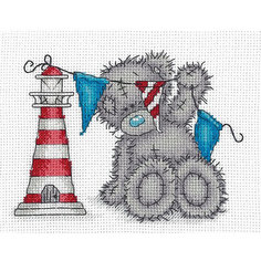 Набор для вышивания мулине Klart "Tatty Teddy с маяком", 17,5х14 см
