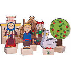 Набор для кукольного театра Краснокамская игрушка "Персонажи сказки Гуси-лебеди"