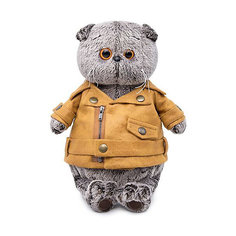 Мягкая игрушка Budi Basa Кот Басик в куртке-косухе, 19 см
