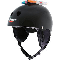 Зимний защитный шлем Wipeout Black с фломастерами, черный