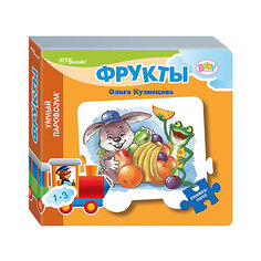 Книжка-игрушка Step Puzzle Baby Step "Умный паровозик" Фрукты Степ пазл