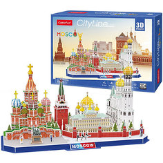 Сборная модель CubicFun "Достопримечательности Москвы", 204 детали