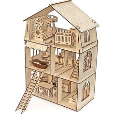 Сборная модель ХэппиДом Коттедж с мебелью Premium