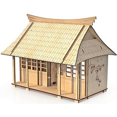 Сборная модель ХэппиДом Кукольный домик "Сакура", с мебелью