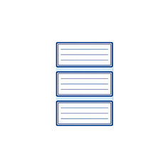 Набор наклеек для тетрадей Herma "Vario" Синий прямоугольник