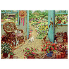 Пазл Cobble Hill Janet Kruskamp "Сарай с цветочными горшками", 1000 деталей