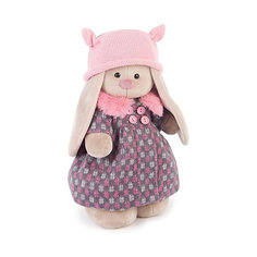 Мягкая игрушка Budi Basa Зайка Ми в пальто и розовой шапке, 32 см