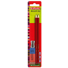 Herlitz Набор: 2 карандаша, точилка,ластик