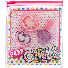 Набор детской косметики Pop Girls для губ и ногтей Markwins