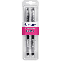 Гелевые ручки Pilot 0,5 мм 2 шт, чёрные