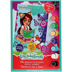 Роспись по номерам MultiArt "Enchantimals. Фелисити Лис и Флик"