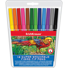 Фломастеры ArtBerry super washable, 12 цветов Erich Krause
