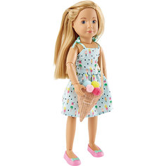 Кукла Kruselings "Вера в сарафане и с сумкой-мороженое", 23 см