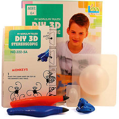 3Д ручка DIY 3D Stereoscopic "3D Magic Glue" Ящерица, 2 ручки