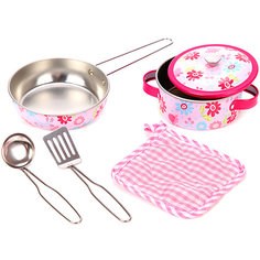 Игровой набор посуды для готовки Mary Poppins Цветы, 6 предметов