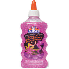 Клей для слаймов Elmers, с розовыми блестками, 177 мл Elmer's