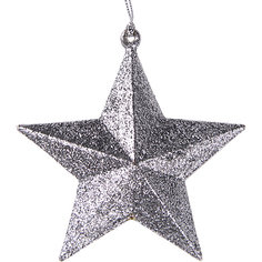 Украшение Fenix-present "Звезда в серебряном глиттере" Феникс Презент