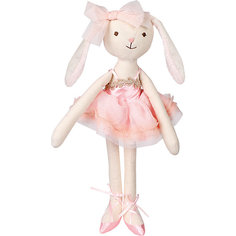 Мягкая игрушка Angel Collection "Зайка тильда", 36 см, бело-розовая