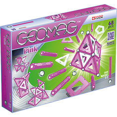 Магнитный конструктор Geomag "Pink", 68 деталей