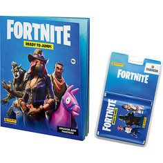 Альбом Panini Fortnite и блистер с наклейками, 6 пакетиков