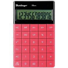 Настольный калькулятор Berlingo, тёмно-розовый