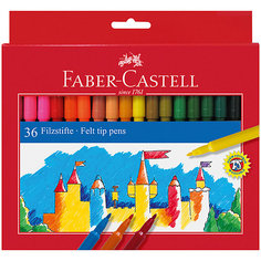 Фломастеры Faber-Castell, 36 цветов, смываемые