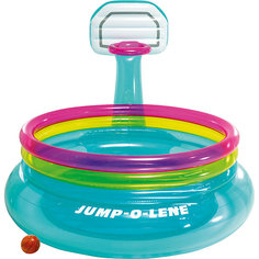 Надувной батут с баскетбольным набором Intex Shoot´N Bounce Jump-O-Lene