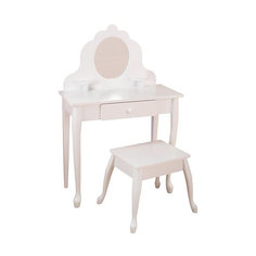 Туалетный столик KidKraft "Модница" White Medium Vanity & Stool