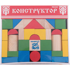 Конструктор "Цветной" 43 детали,Томик