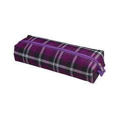 Пенал-косметичка Brauberg "Шотландия", темно-фиолетовый
