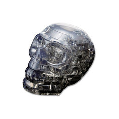 Кристаллический пазл 3D "Черный череп", Crystal Puzzle