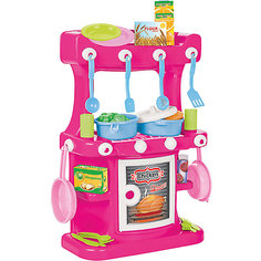 Игровой набор Pilsan Kitchen Set "Кухонный", розовый