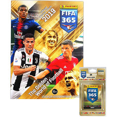 Альбом Panini "FIFA 365-2019" и блистер, 5 пакетиков с наклейками
