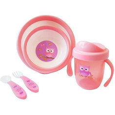 Набор посуды Uviton Baby, розовый
