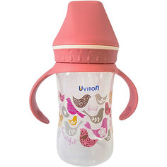 Бутылочка Uviton Baby с широким горлышком, 250 мл, розовый