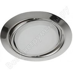 Светильник под лампу gx53 эра kl35 а сн поворотный, 220v, 13w, хром б0017639