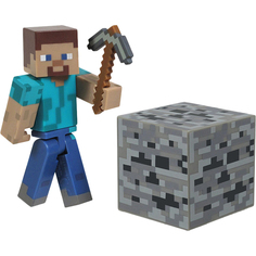 Фигурка Minecraft Steve Игрок с аксессуарами
