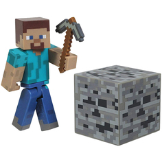 Фигурка Minecraft Steve Игрок с аксессуарами