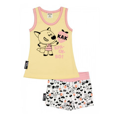 Пижама с шортами Lucky Child-МИШКИ желтая