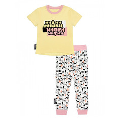 Пижама Lucky Child с брюками-МИШКИ желтая
