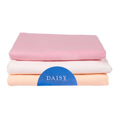 Пеленка Daisy фланель 90*120 розовая 3 шт