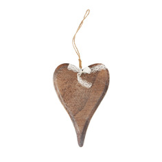 Подвеска декоративная Dekor pap сердце деревянное 13х18.5cm