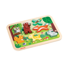 Пазл Janod объемный Лесные животные: 7 элементов